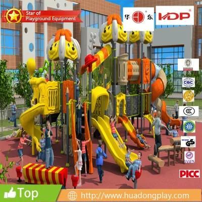 Muti-Functional Popular Plastic Outdoor Playground with Cartoon Characters