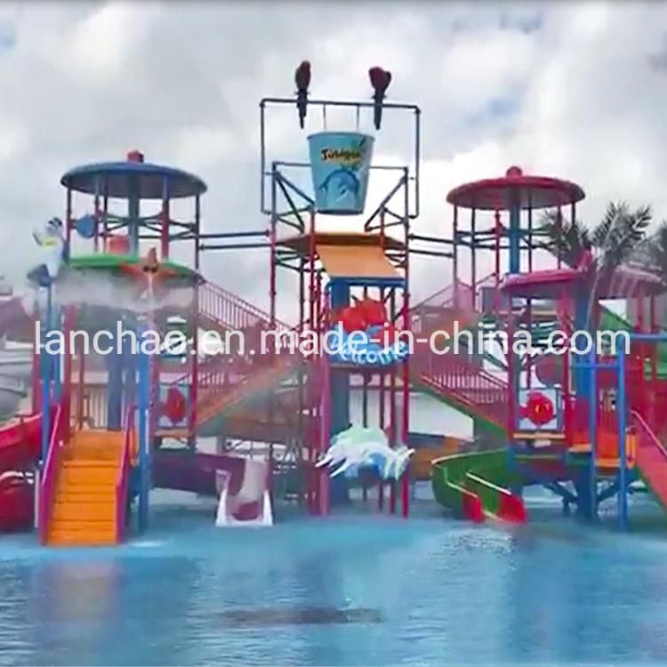 Amazon Style Water Park House Equipment with Spiral Water Slide