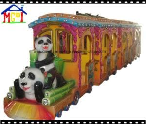 Electric Panda Little Train Amusement Park Equipment