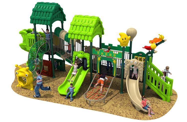 Plastic Playground Outdoor Toy Children Plastic Slide with Certificate