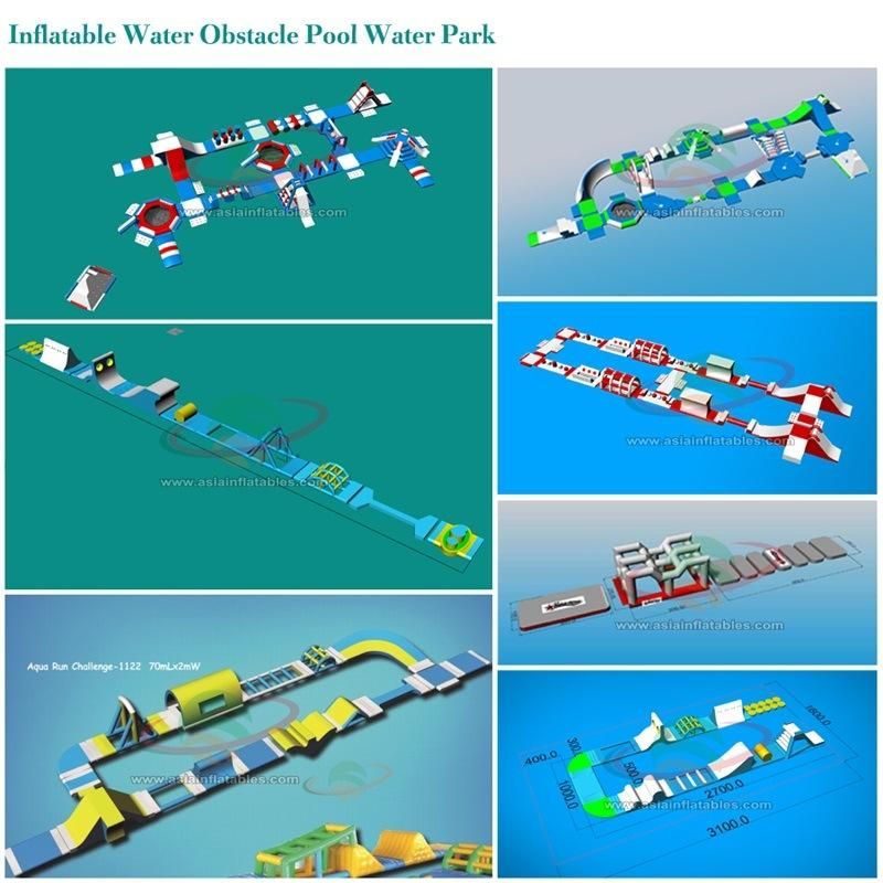 New Design Commercial Land Inflatable Amusement Water Park with Slide for Adult and Kids