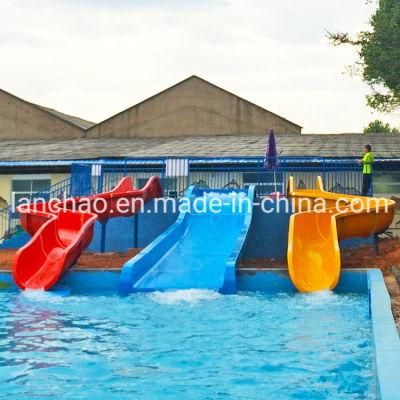 Fiberglass Wide and Curved Water Slide for Amusement Park