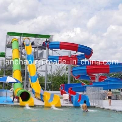 Colorful Combined Water Park Water Slide Swimming Pool Slide