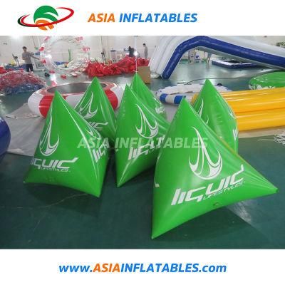 Triangle Shape Swim Buoy Inflatable Buoy Advertising Water Buoy