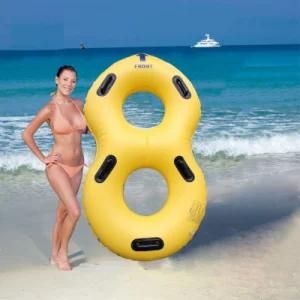 Customizable Double Person Inflatable Water Ski Tube for Swimming
