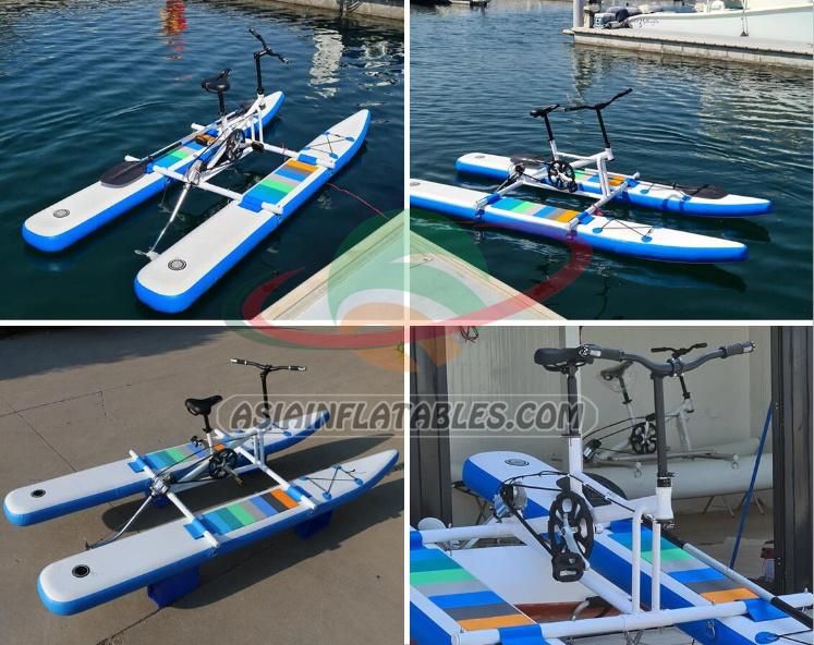 Water Sport Floating Water Pedal Bike Inflatable PVC Banana Ponroon Boat Tube Sea Water Bicycle