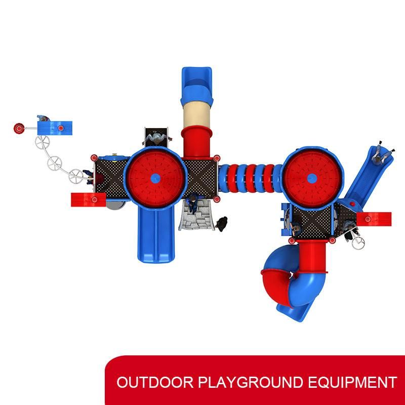 Wenzhou Customized Factory Colorful Plastic Commercial Outdoor Playground Slide
