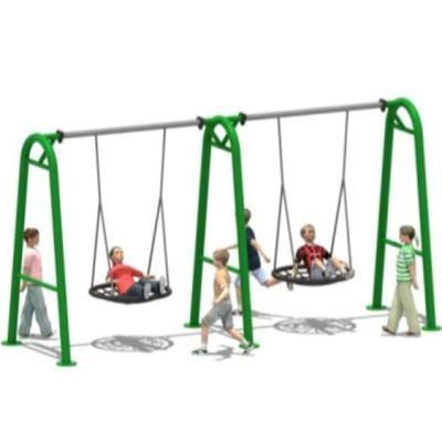 Park Outdoor Playground Equipment Kids 2 Person Swing Set