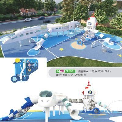 Outdoor Children&prime;s Large Playground Equipment Space Series Climbing Slide Yq49