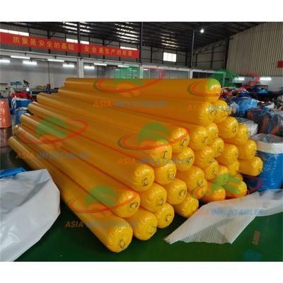 Water Park Inflatable Long Tube / Inflatable Swim Pool Float Buoys for Sale