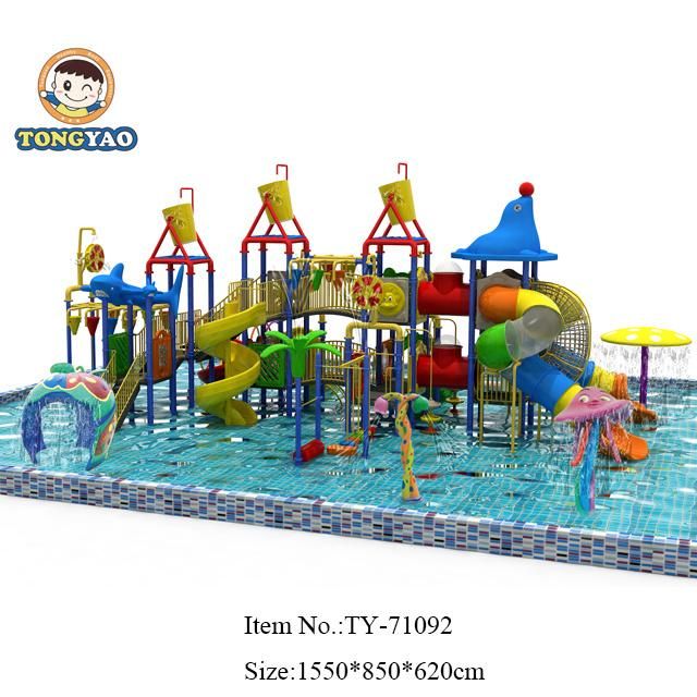 Latest Multifunction Four Color Combo Slides Water Park Equipment (TY-41451)