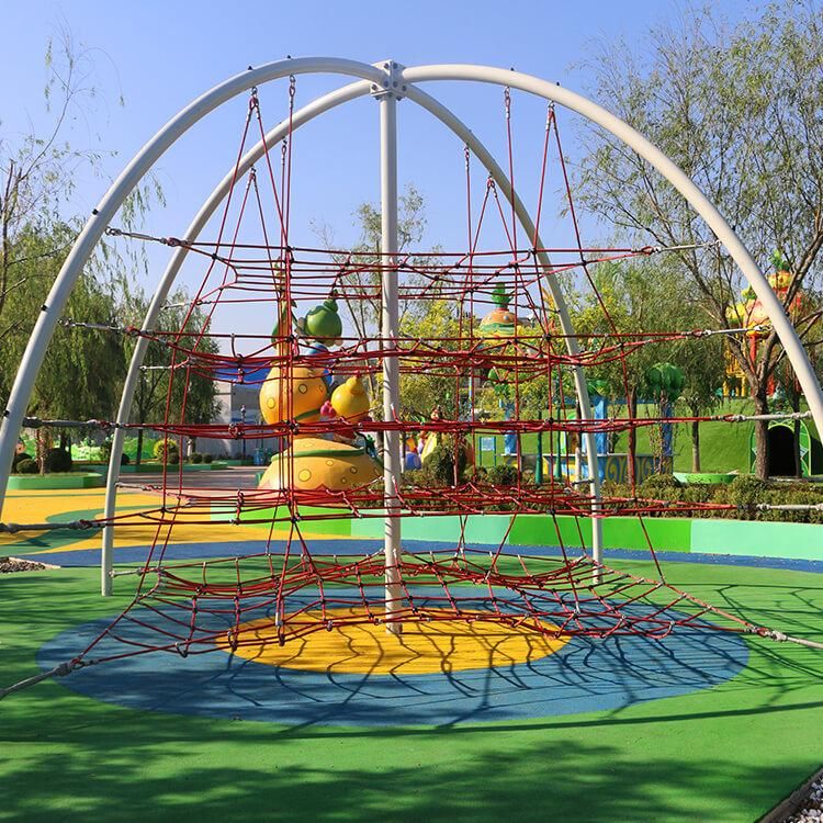 Backyard Outdoor Rope Climbing Net Structure Course Children Equipment Playground