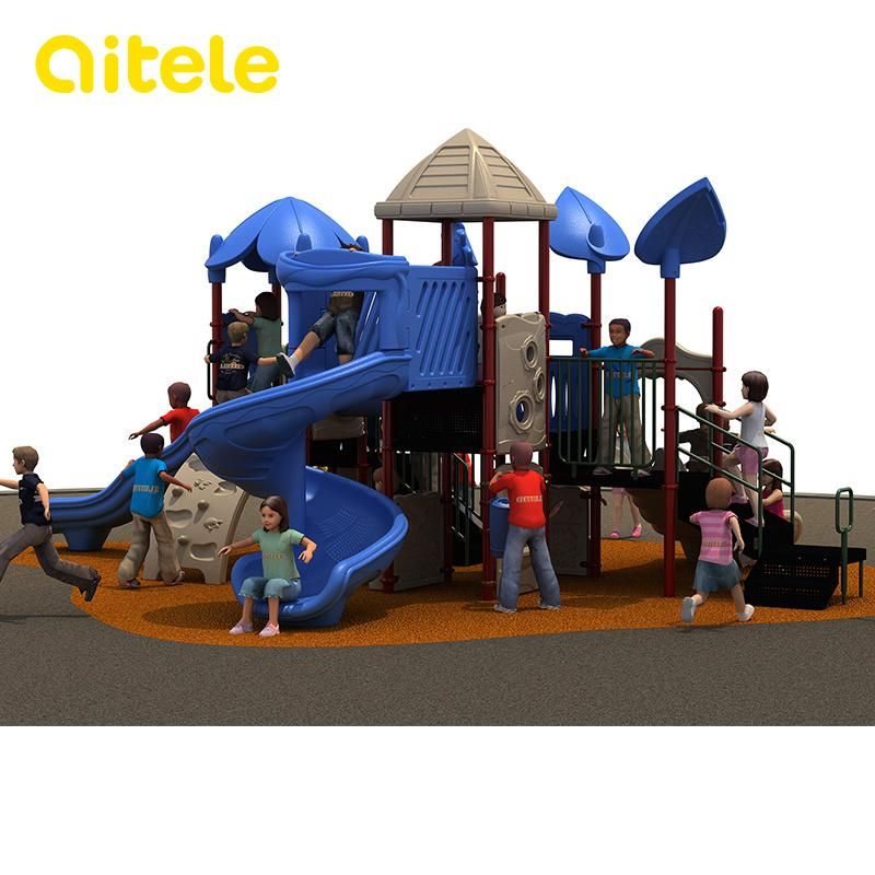 Qitele Outdoor Playground Equipment with Plastic Slide (KSII-19701)