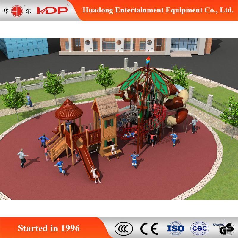 Forest Series Wooden Climb Children Funny Outdoor Playground (HD-MZ004)