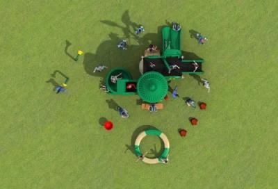2017 New Design Outdoor Playground Equipment Children Slide HD17-006A