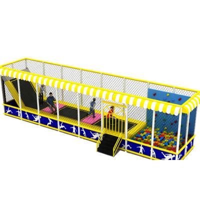 Mini Fun Kids Indoor Trampoline with Climbing Wall and Protective Net