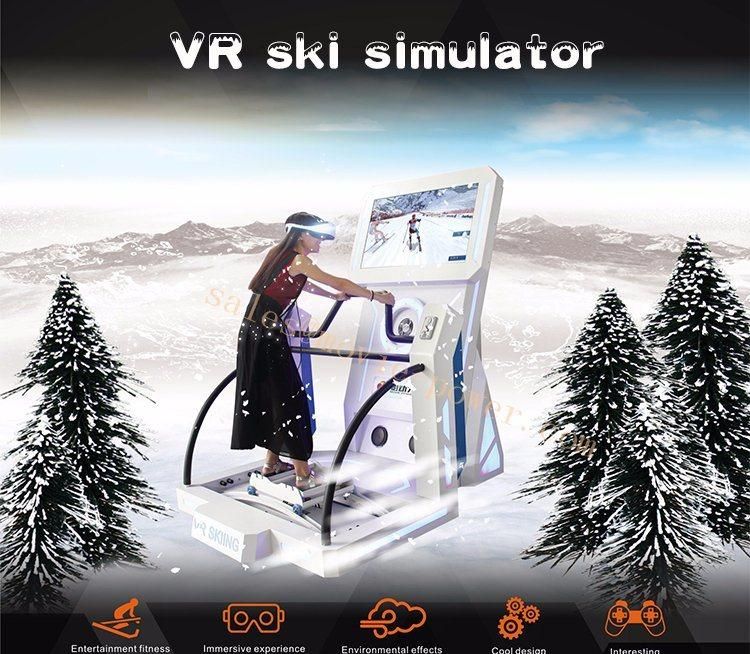 Funny Entertainment Machine 9d Vr Skiing Children Play Game Simulator