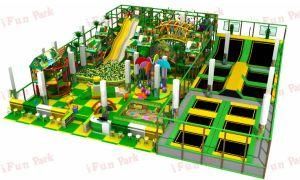 Ifunpark Forest Style Soft Playground Slide Ball Pool Trampoline Kids Soft Play