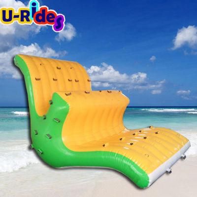 Double Line Inflatable Water Totter Game Water Rocking