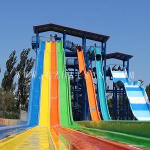 Best Quality Rainbow Water Slide Designed by Water Park Supplier Made in China