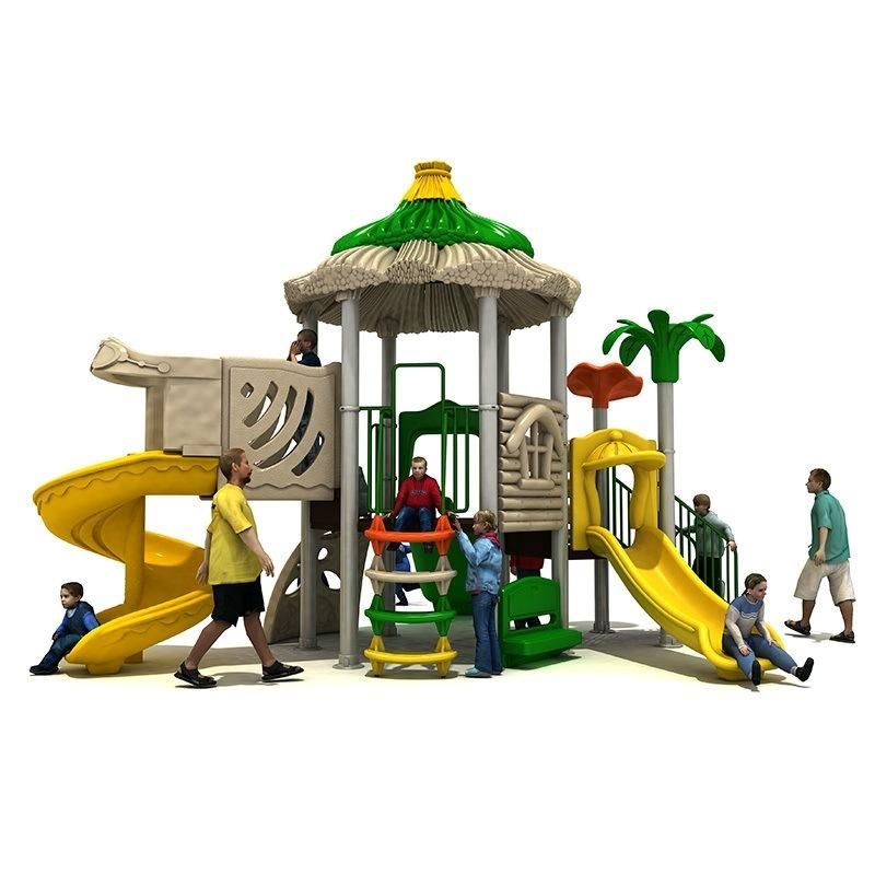 New Kindergarten Kids Outdoor Playground Plastic Slide Amusement Park Equipment