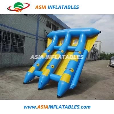 Inflatable Flying Fish Water Towable Tubes, Inflatable Water Sled Flyfish for Water Sport Game