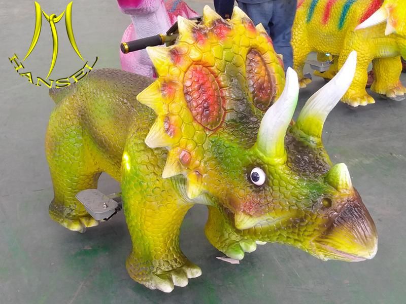 Hansel Indoor Shopping Mall Coin Operated Animal Rides on Dinosaur