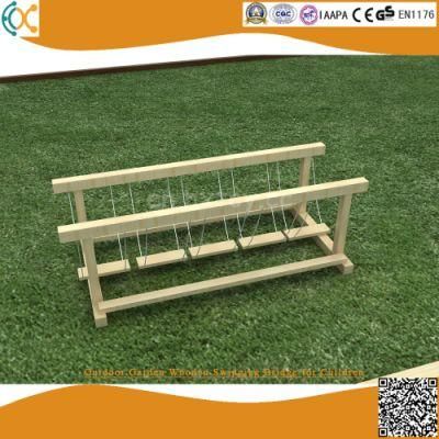 Outdoor Garden Wooden Swinging Bridge for Children Kindergarten Game Equipment