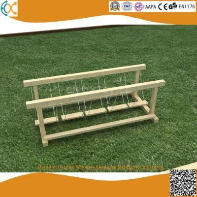 Outdoor Garden Wooden Swinging Bridge for Children Kindergarten Game Equipment