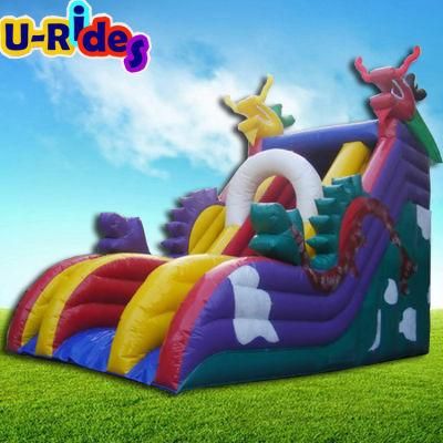 Giant colorful Dragon Inflatable Slide Inflatable Bounce Slide Water Slide for Advertising Event