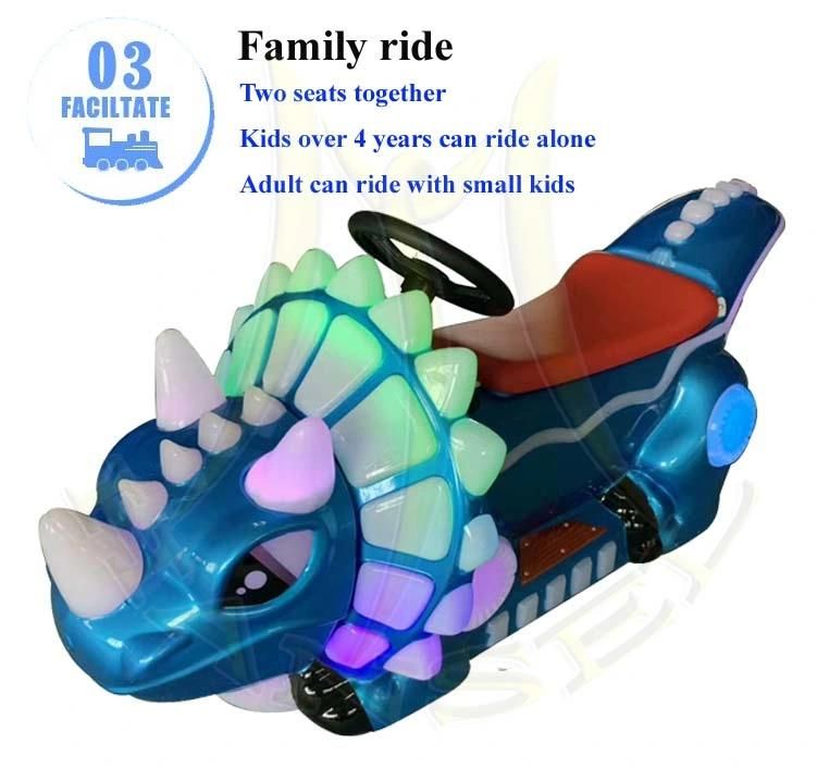 Hansel Motor Bike with Light Coin Operated Kiddie Ride for Kids Walking Donosaur Ride Toy