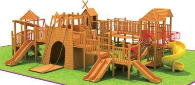 Corrosion-Proof Wooden Children Outdoor Playground Equipment