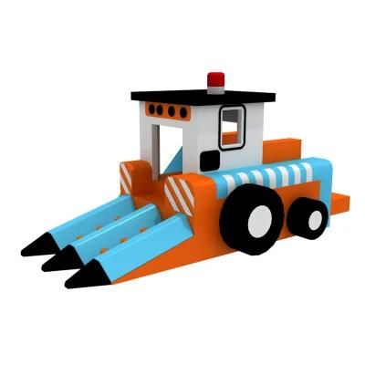 Bulldozer Theme Indoor Playground Children Climbing Soft Play Equipment