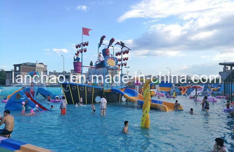 Children Water Park Playground with Fiberglass Water Slide