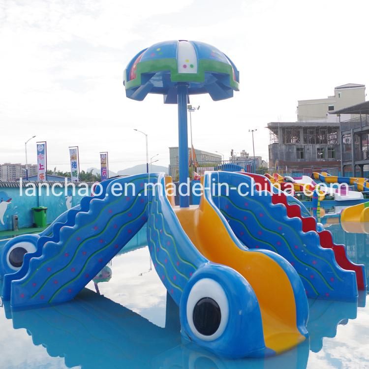 Fiberglass Small Water Slide for Children Water Park Playground