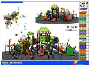 Outdoor Plasitc Playground Equipment with Slide for Children