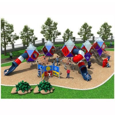 Outdoor Good Quality Kids Rope Series Slide Playground