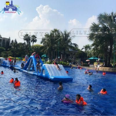 Inflatable Water Small Snow Castle Inflatable Bounce Mini Water Park in Outdoor for Sale