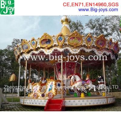 2022 Amusement Park Rides Luxuary 16seats Carousel with LED Lights