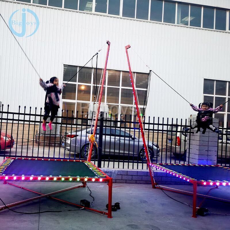 Shinning Single Bungee Jumping Big Indoor Trampoline for Children