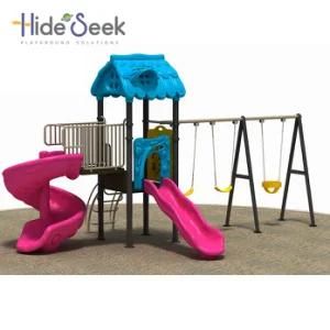 Kids Outdoor Playground with Swing Set Used for Garden