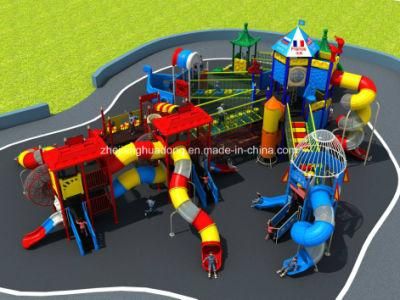Outdoor Equipment Preschool Playground with Pipeline Slide