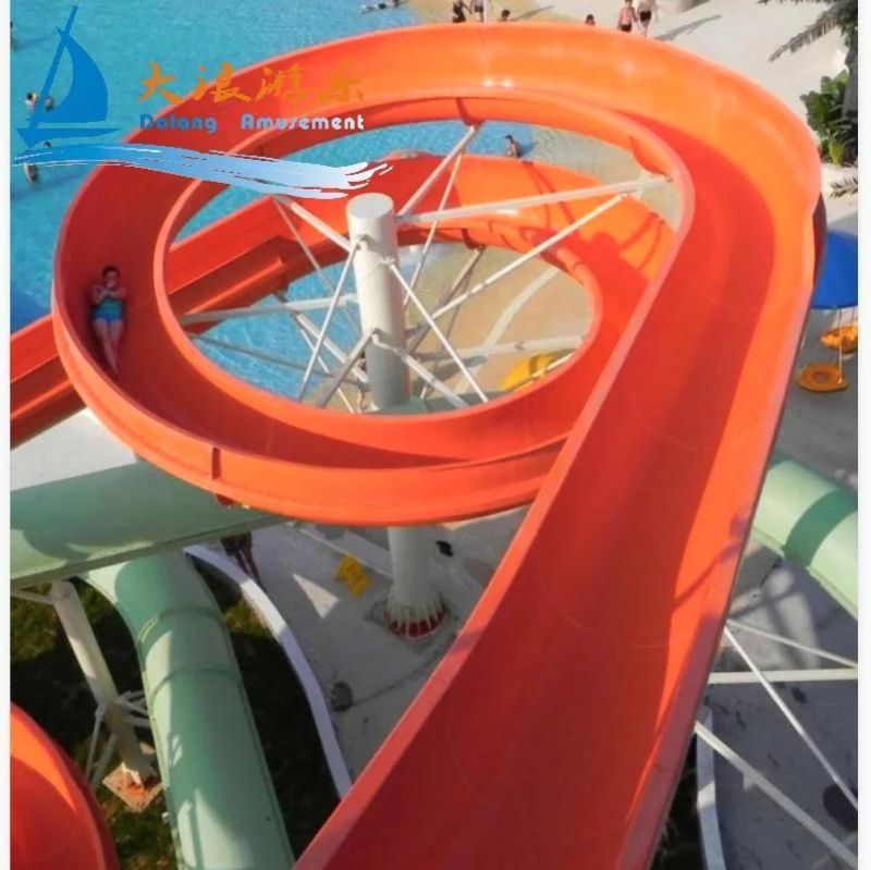 Fiberglass Pool Slide Outdoor Water Playground