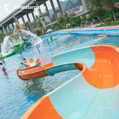 New Arrival Water Park Equipment Fiberglass Water Slide Pool Slides for Outdoor