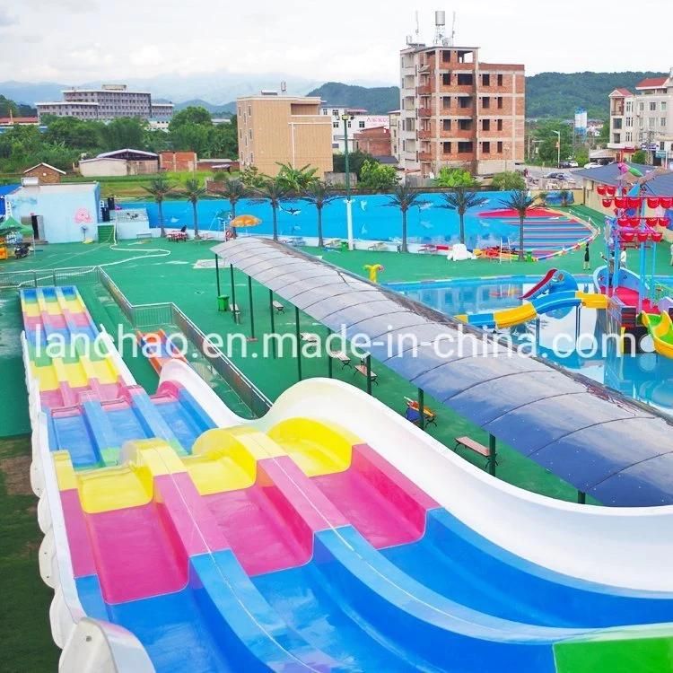 Colorful Multi-Lane Octopus Racer Water Slide for Water Park