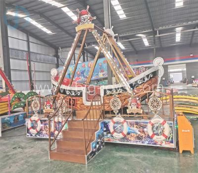 Kids Playground Mechanical Games Portable Park Ride or Shopping Mall Swing Mini Pirate Ship