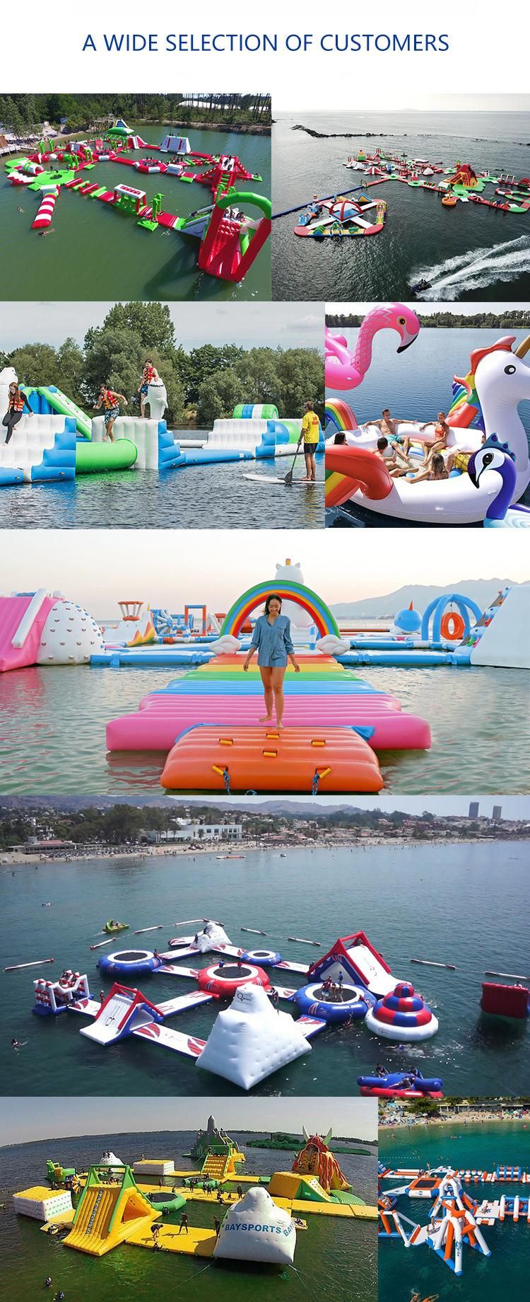 Factory Customizable PVC Large Inflatable Floating Water Park for Amusement Park