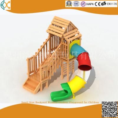 Small Size Backyard Wooden Outdoor Playground for Children