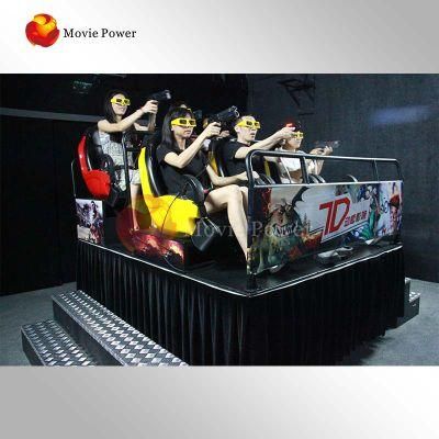 6 Seats Theater Equipment Virtual Reality Rides 7D Cinema Simulator