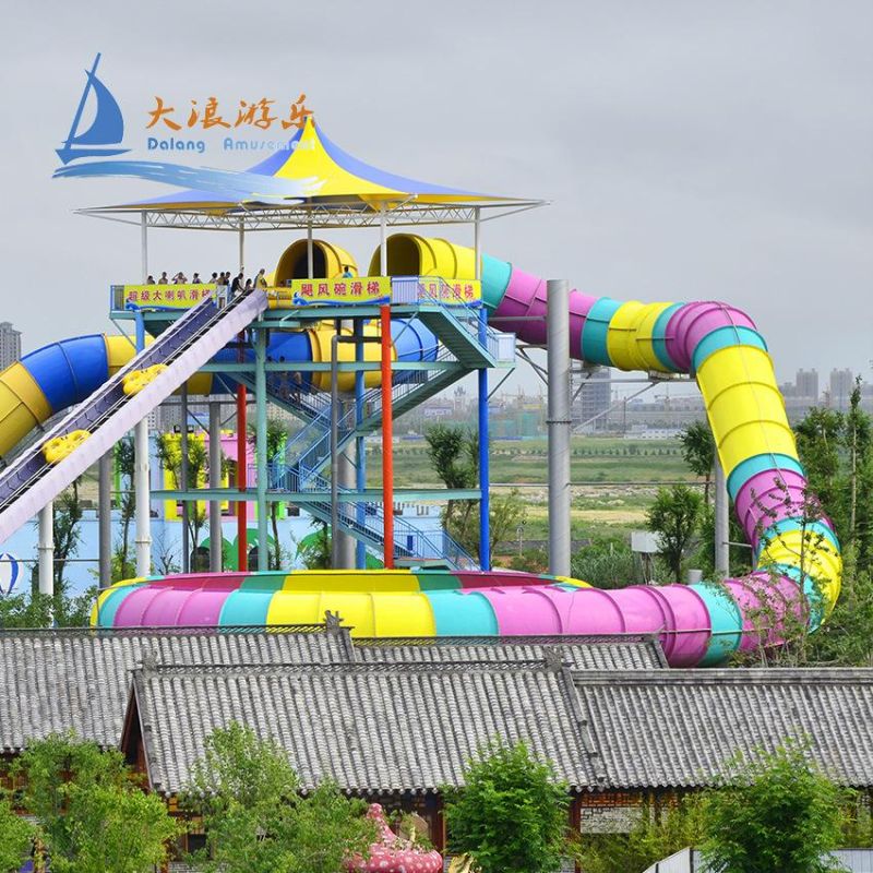 Space Bowl Water Slide for 4 People